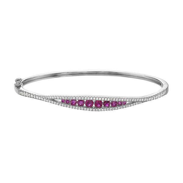View 18Kw or 18ky/18kr Gold Ruby Bracelet