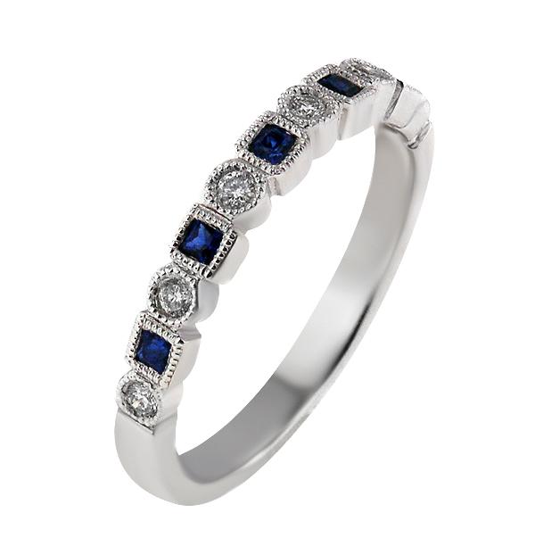 View 14Kw or y/14kr Gold Sapphire Ring