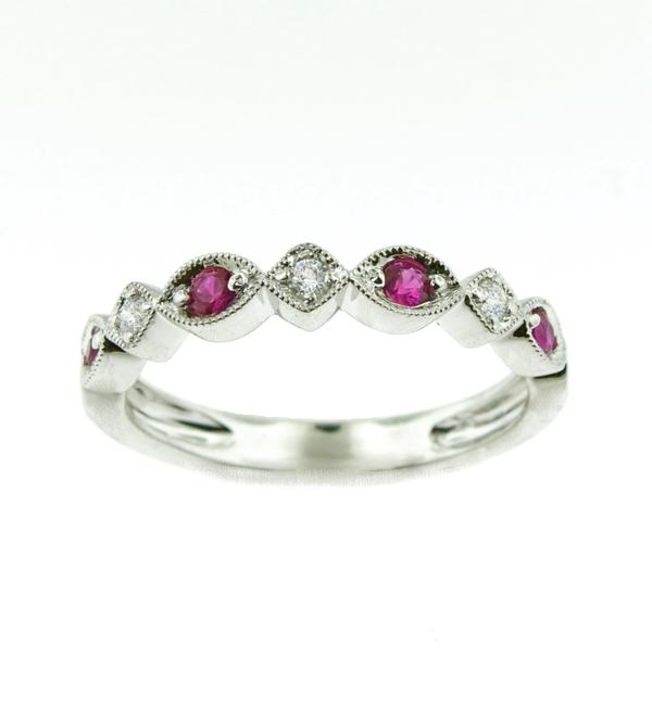 View 14Kw or y/14kr Gold Ruby Ring