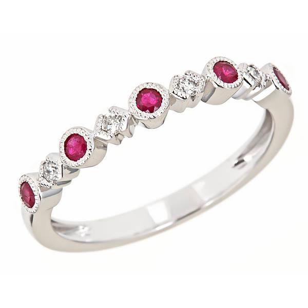 View 14Kw or y/14kr Gold Ruby Ring