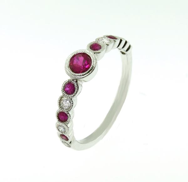 View 14Kw or y/14kr Gold Ruby Ring