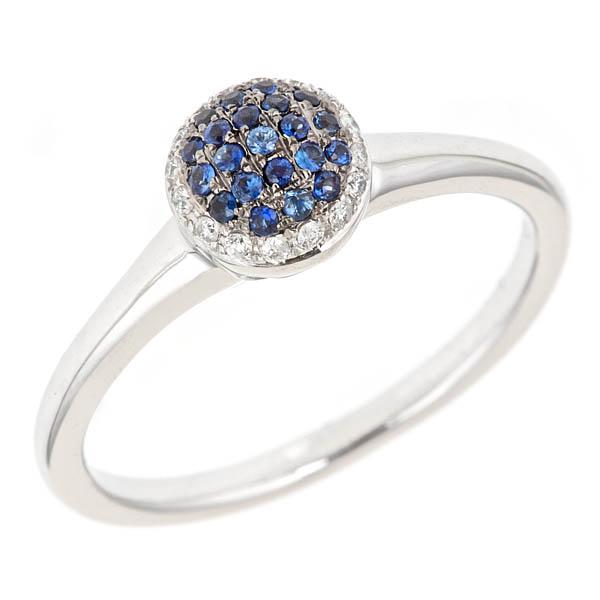 View 14Kw or y/14kr Gold Sapphire Ring