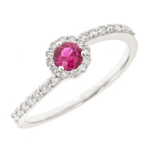 View 14Kw or y/14kr Gold Ruby Ring