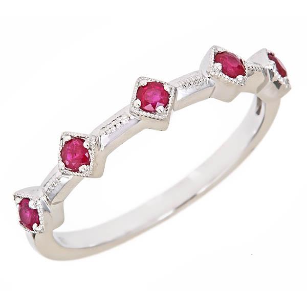 View 14Kw or y/14kr Gold Ruby Ring