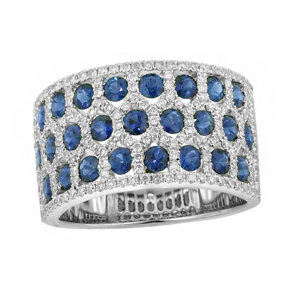 View 14Kw or y/14kr Gold Sapphire Ring