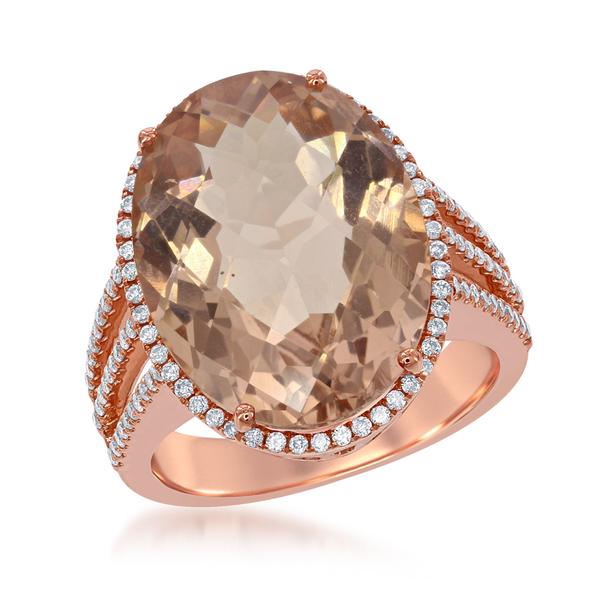 View 14Kw or y/14kr Gold Morganite Ring