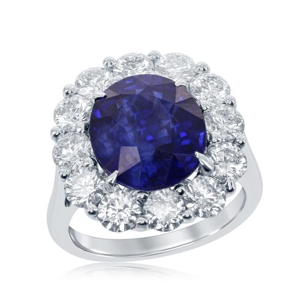 View 18Kw or 18ky/18kr Gold Sapphire Ring