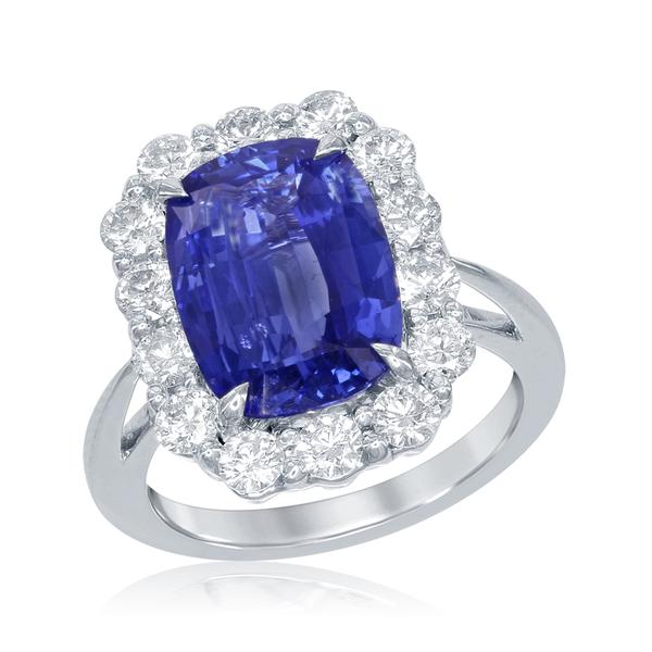 View 18Kw or 18ky/18kr Gold Sapphire Ring