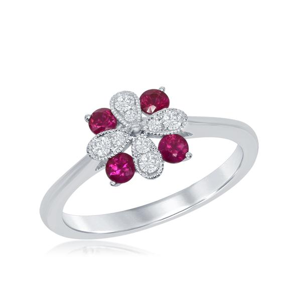 View 14Kw or y/14kr Gold Ruby Ring