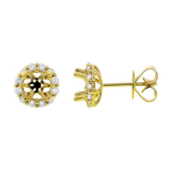 View 14Kw or y/14kr Gold  Earrings