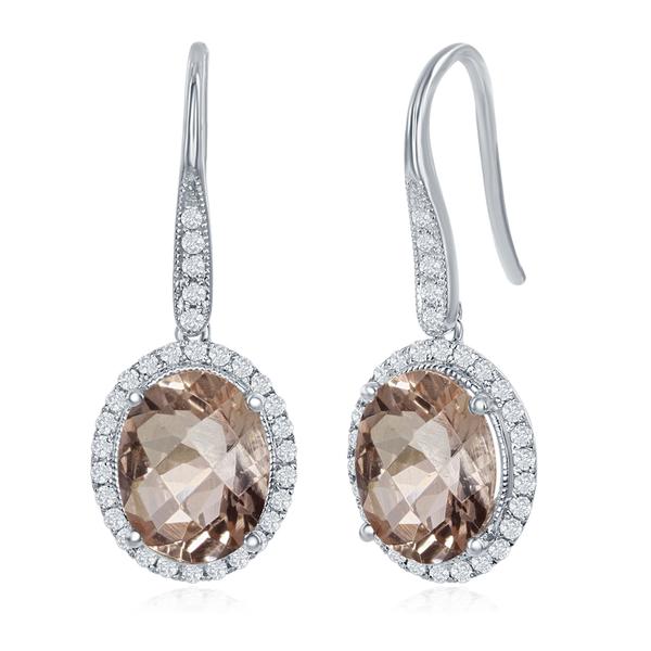 View 14Kw or y/14kr Gold Morganite Earrings