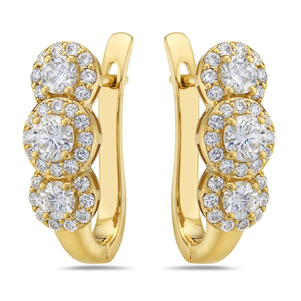 View 14Kw or y/14kr Gold  Earrings