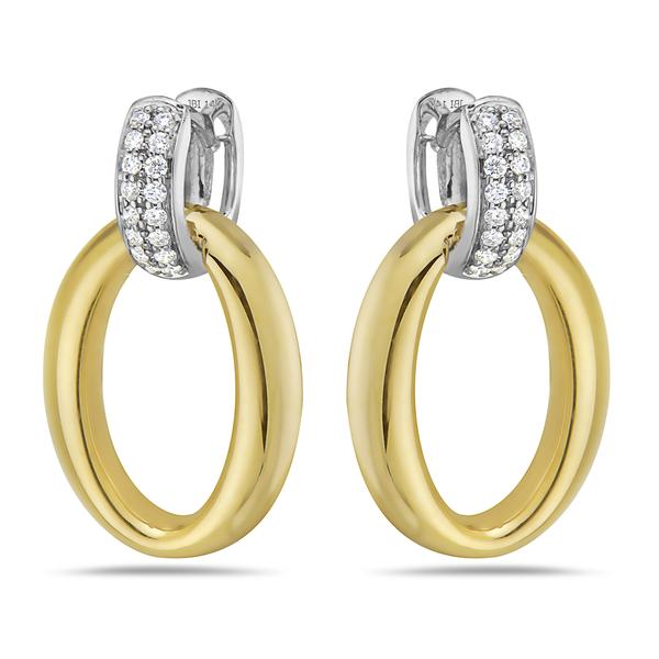View 14Kw or y/14kr Gold  Earrings